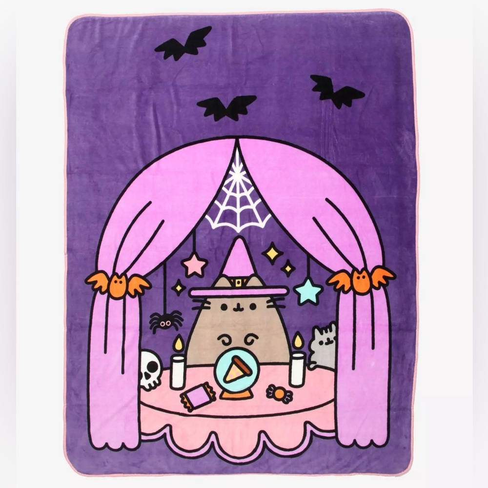 Pusheen Halloween Throw Blanket **I WILL SHIP WITHIN 12 HOURS OF PURCHASE**